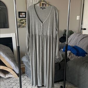 Quince Heather Gray Maternity Dress